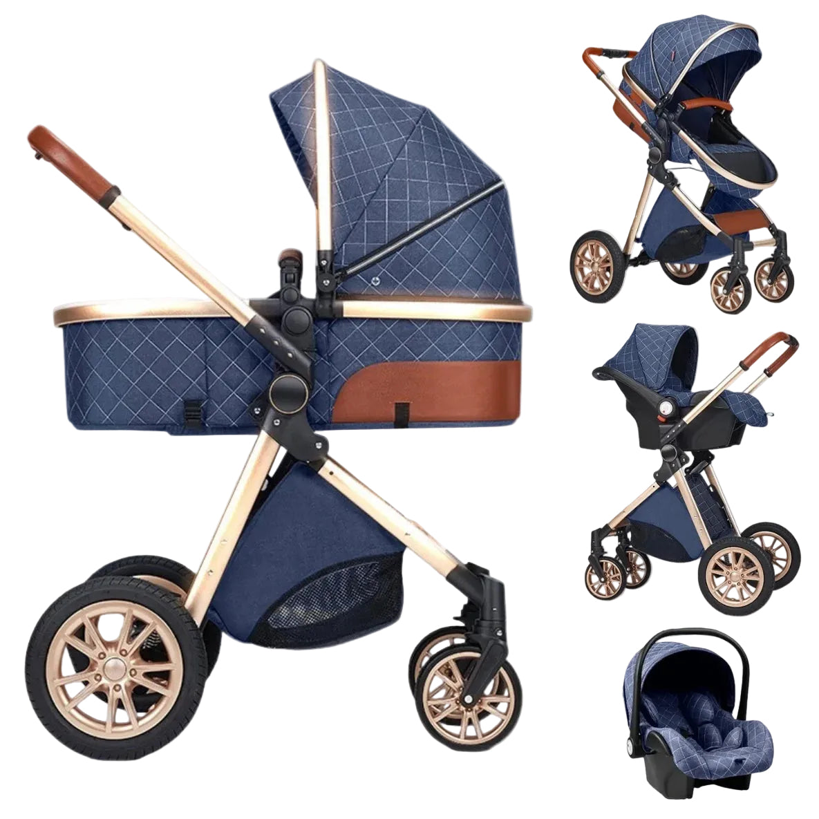 Poussette pour Bébé 3 en 1 Pliable