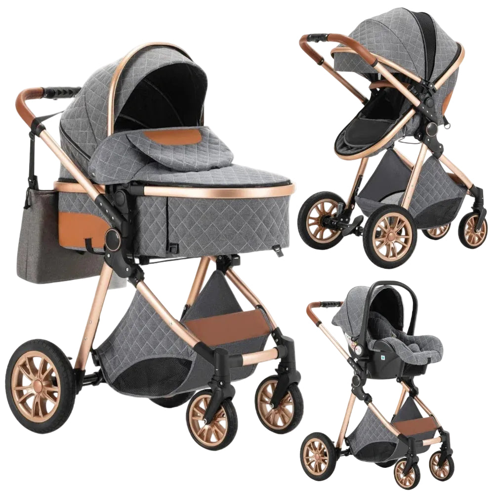 Poussette pour Bébé 3 en 1 Pliable