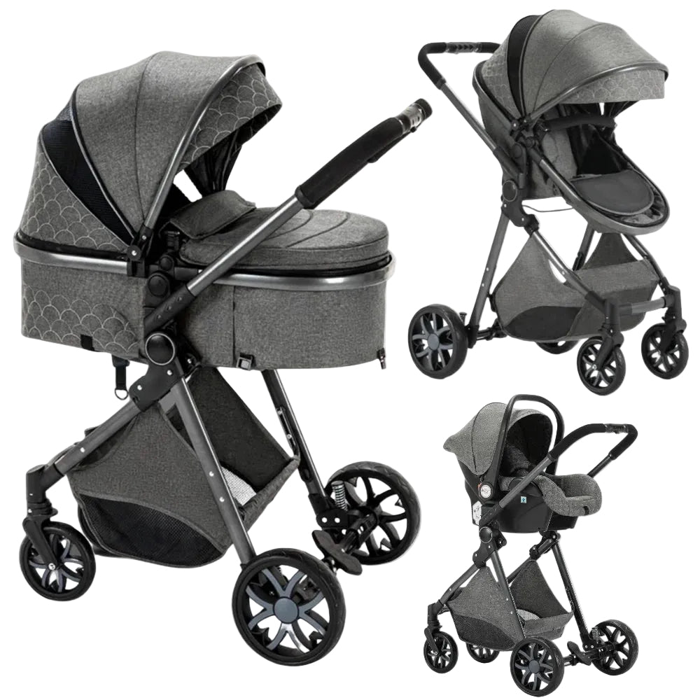 Poussette pour Bébé 3 en 1 Pliable