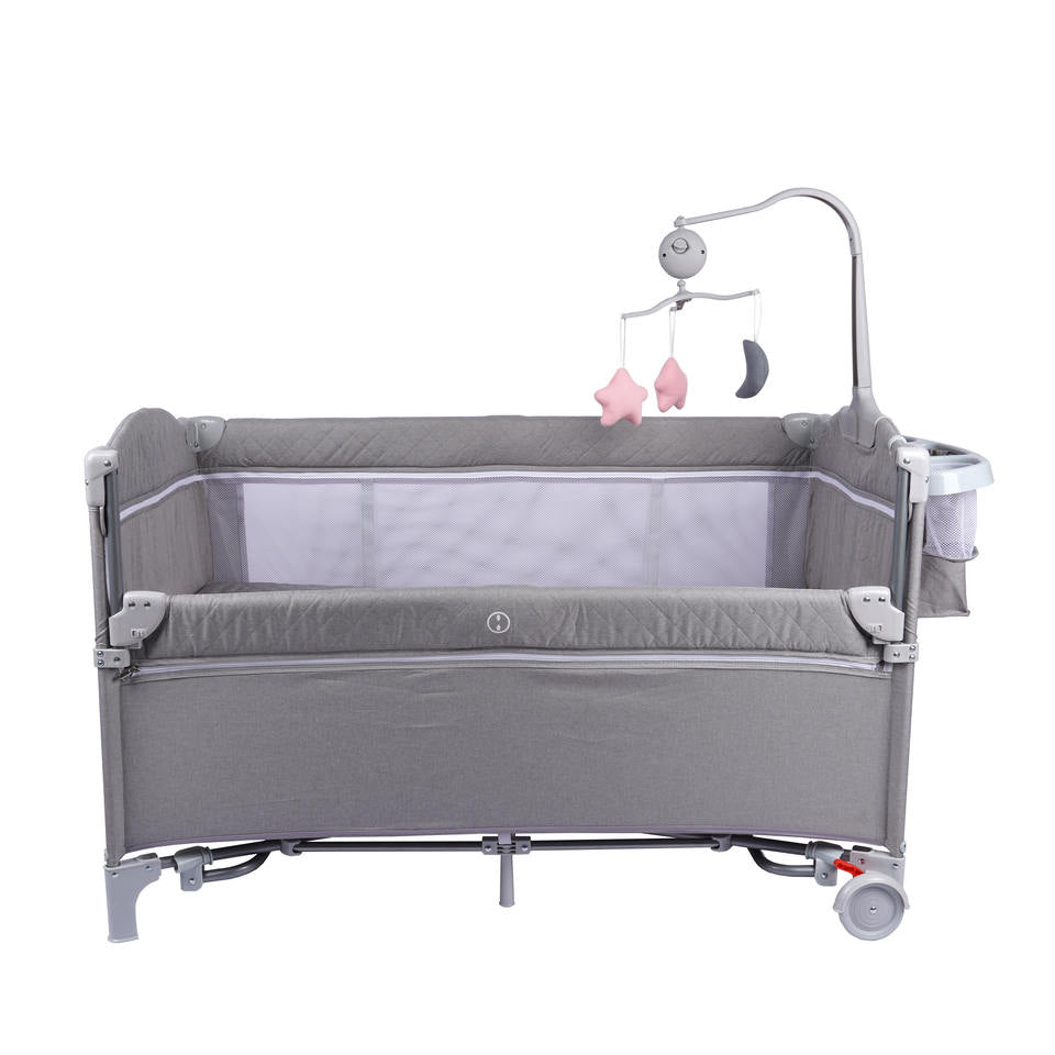 Berceau Portable pour Bébé Mobile avec Roulettes