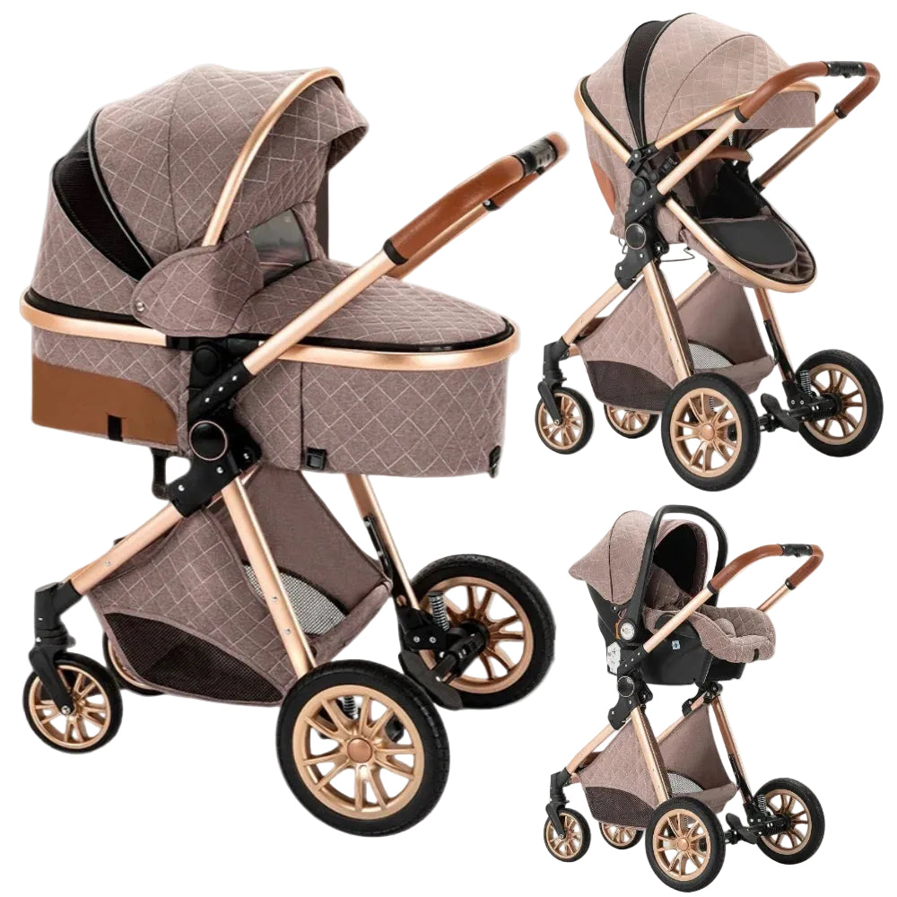 Poussette pour Bébé 3 en 1 Pliable