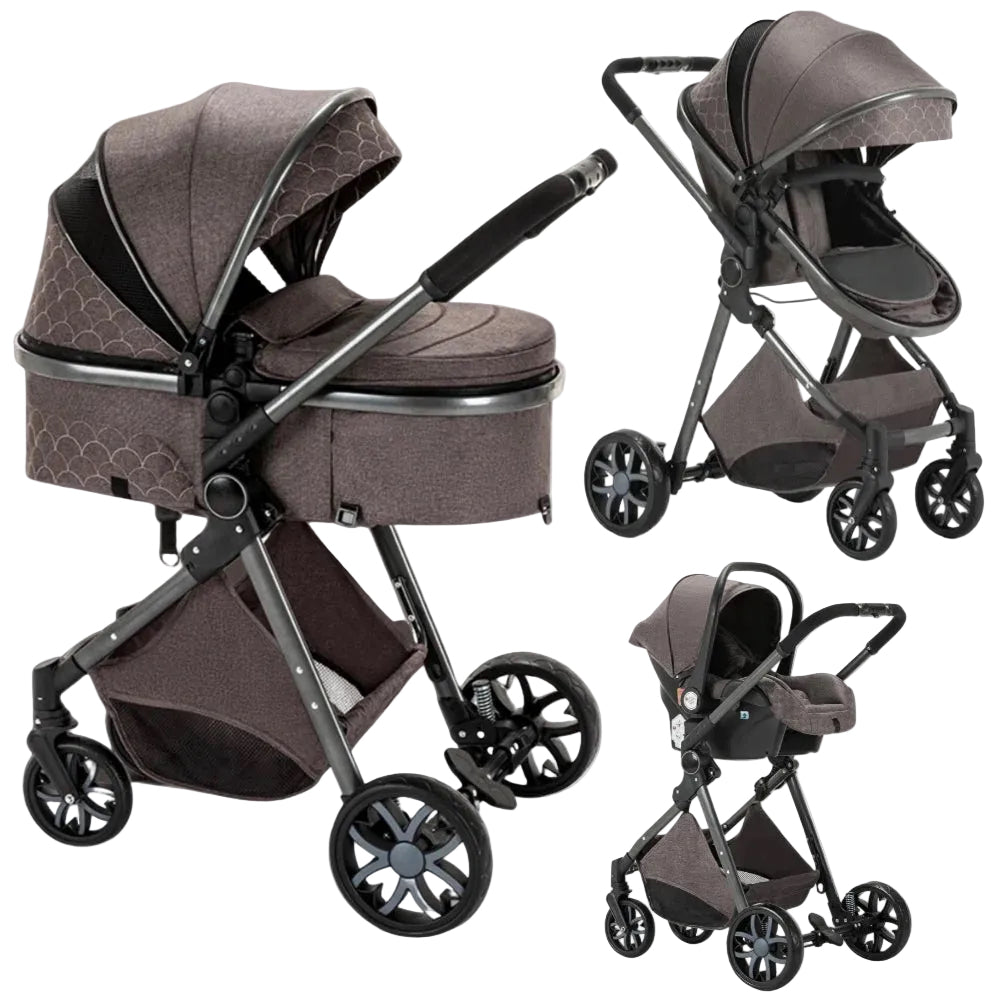 Poussette pour Bébé 3 en 1 Pliable